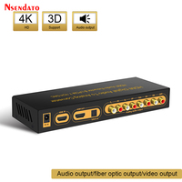 HDMI 4K Digital Audio to Analog 192KHz DAC Extractor Converter Support 5.1 7.1CH LPCM digital Audio sound decoder For DTS PS3 TV