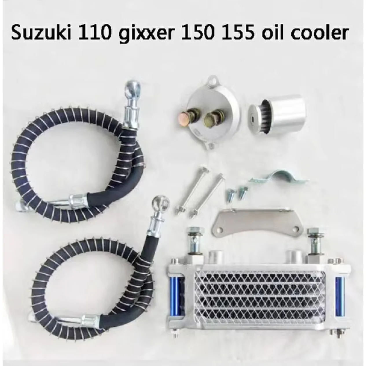 Motorcycle Engine Oil Cooler Radiator SYSTEM for Suzuki Gixxer 150 155 GSX150F GSX150 GSX 150F 150