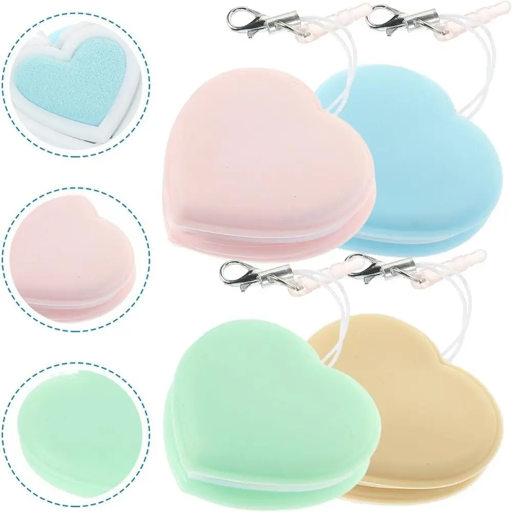 Candy Color Phone Screen Glass Cleaner Cute Heart-shaped  Mobile Phone Screen Wipe Screen Repair Tool Sponge Cleaning Tool