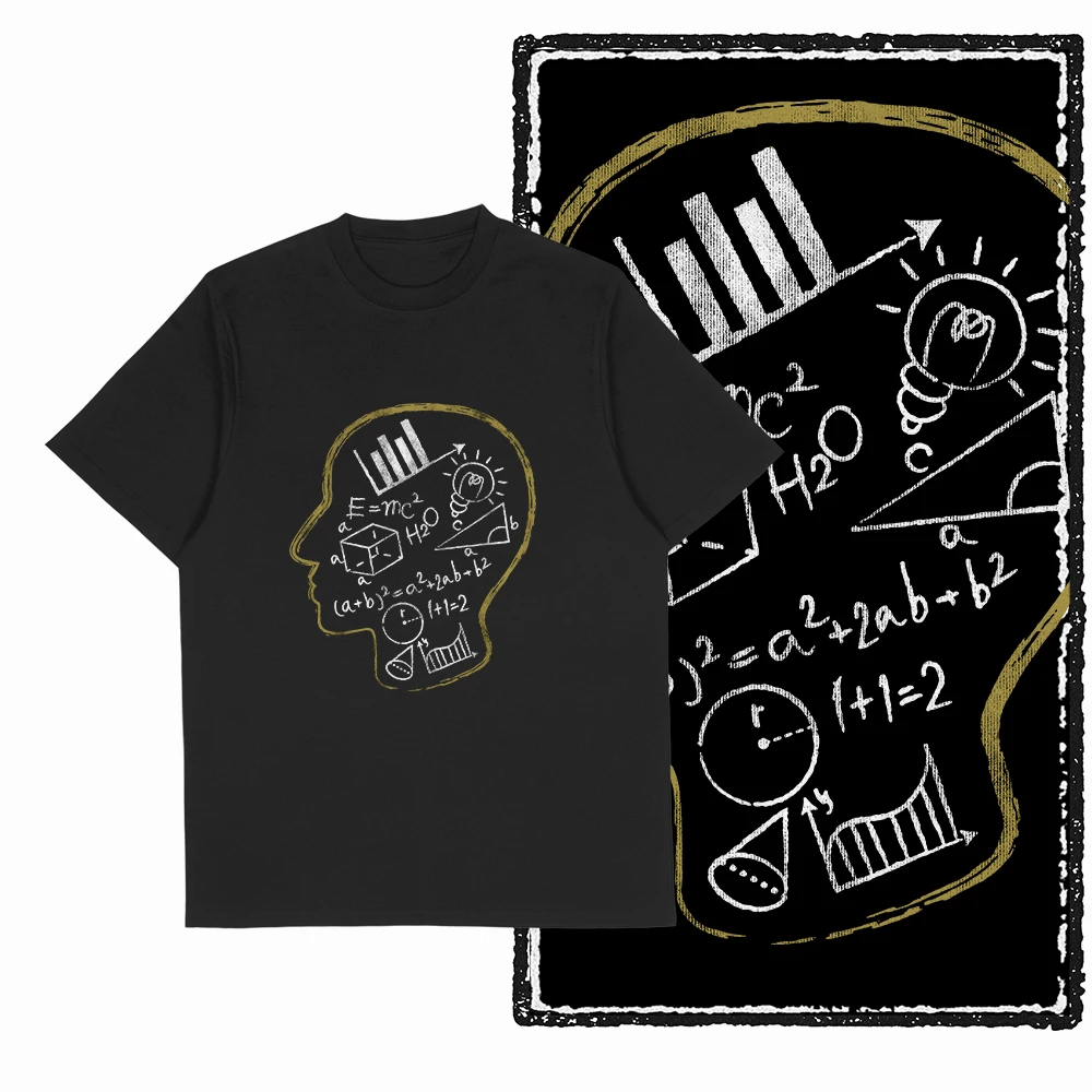 Coolmind SC 100% coton amoureux des mathématiques pai graphique t-shirt pour hommes Cool mathématiques grande taille vintage noir hommes nouveauté t-shirt