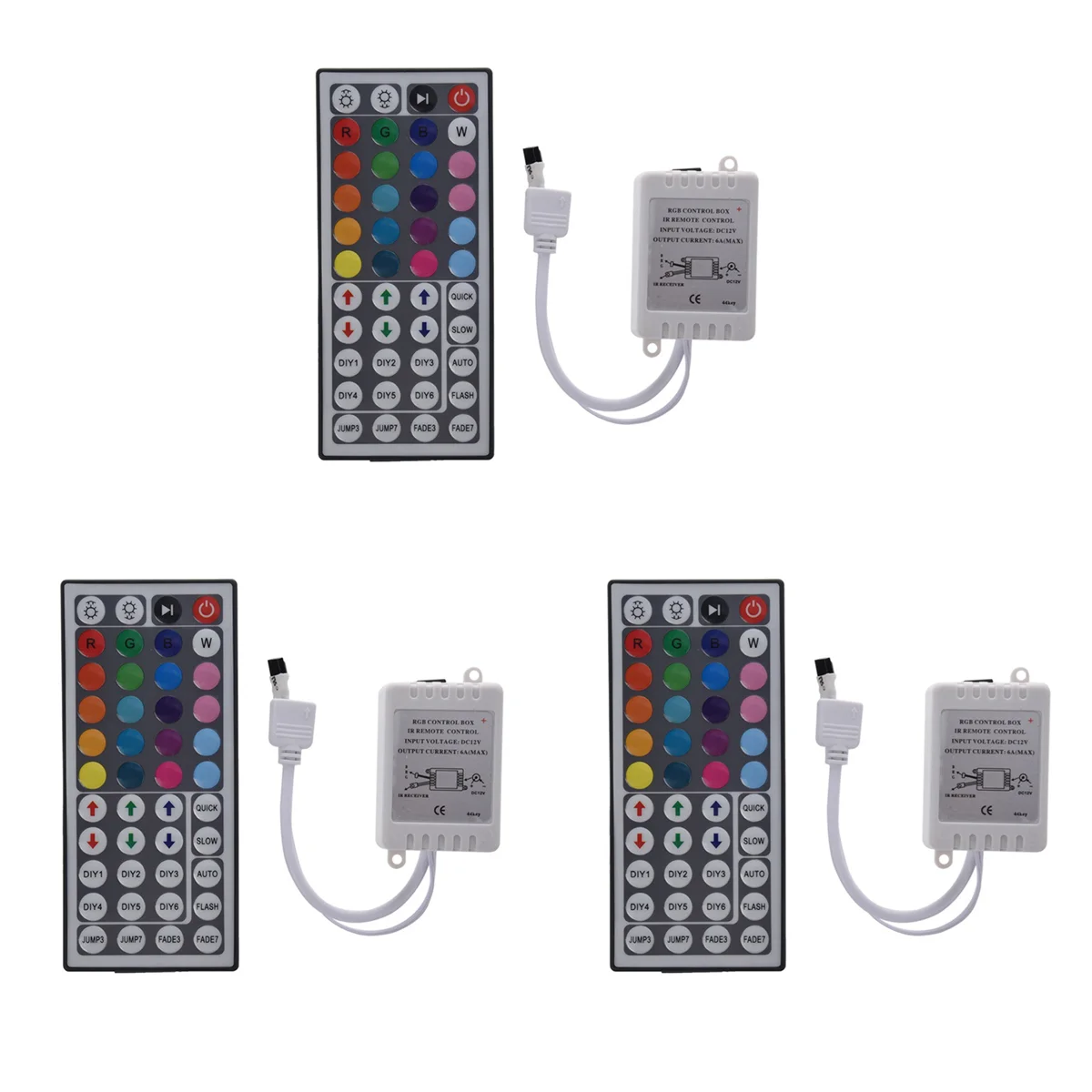 

A77I 3X 44Key IR Remote Controller for RGB 5050 LED Light Strips