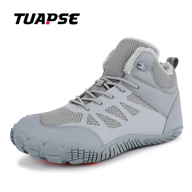 

TUAPSE Men Snow Boots Lightweight Breathable Winter Plush Keep Warm Waterproof Footwear Plus Size 47 Lace Up Hiking Sports Shoes