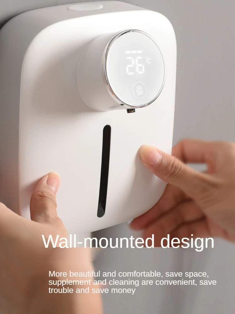 New Wall Mounted Sensor สบู่สบู่โฟมชาร์จสบู่เครื่องจ่ายสบู่อัตโนมัติ