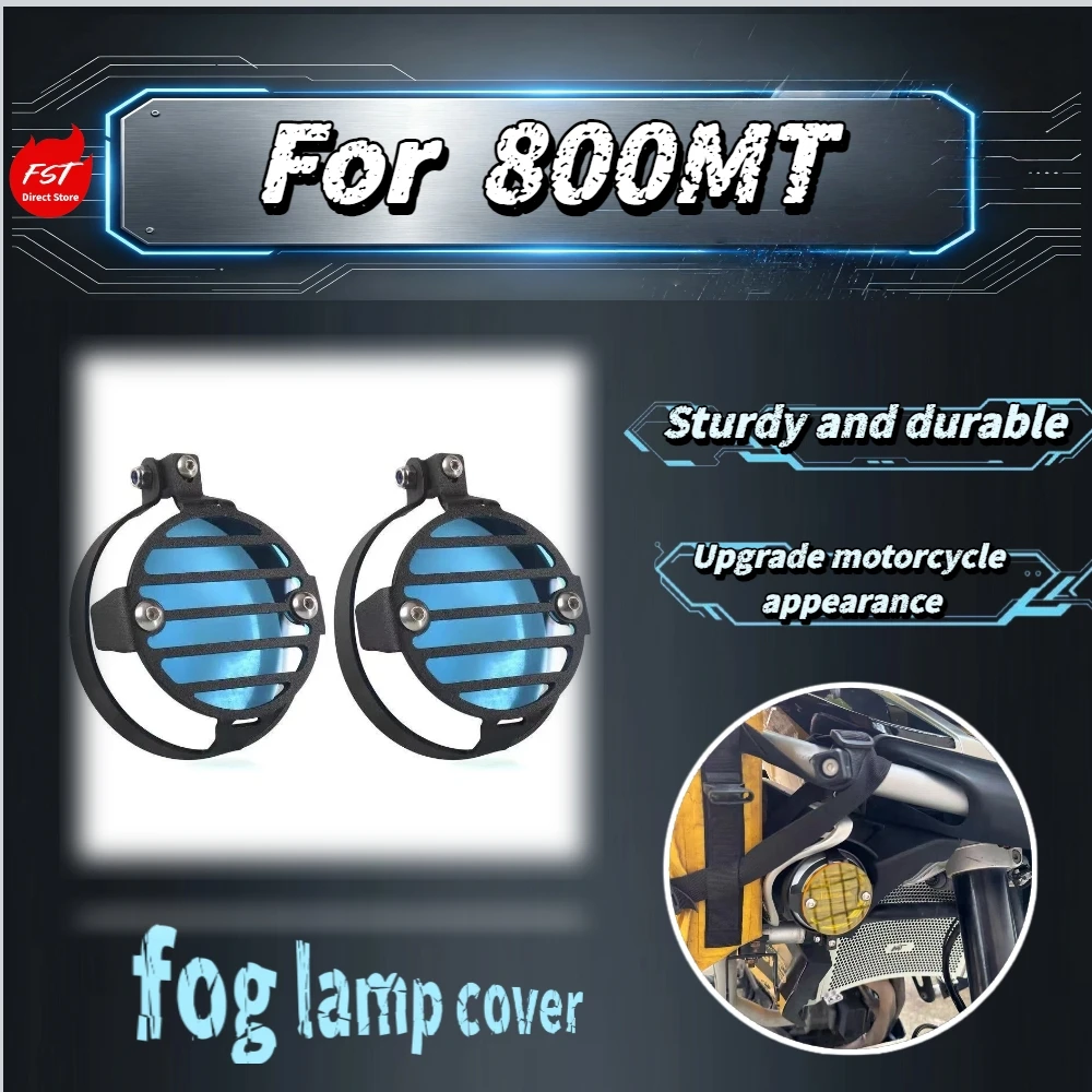 

For 800MT Fog Light Protective Grille Cover Metal Reinforced High Transmittance No Block Light Moto Mod Accessories