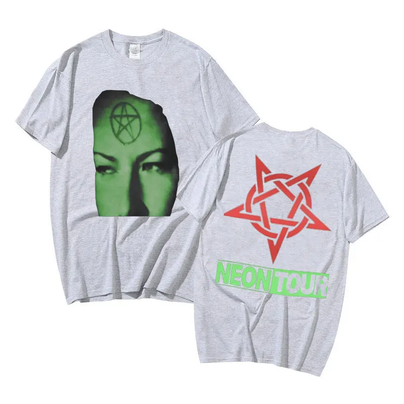 Playboi Carti Neon Tour T-Shirt Men Women Hip Hop Oversized