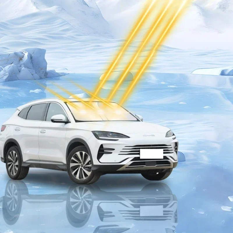 ل BYD Sealion 6 ختم U أغنية زائد الزجاج الأمامي الشمس الظل اكسسوارات ظلة الشمس قناع حامي كتل قابلة للطي الأشعة فوق البنفسجية #2