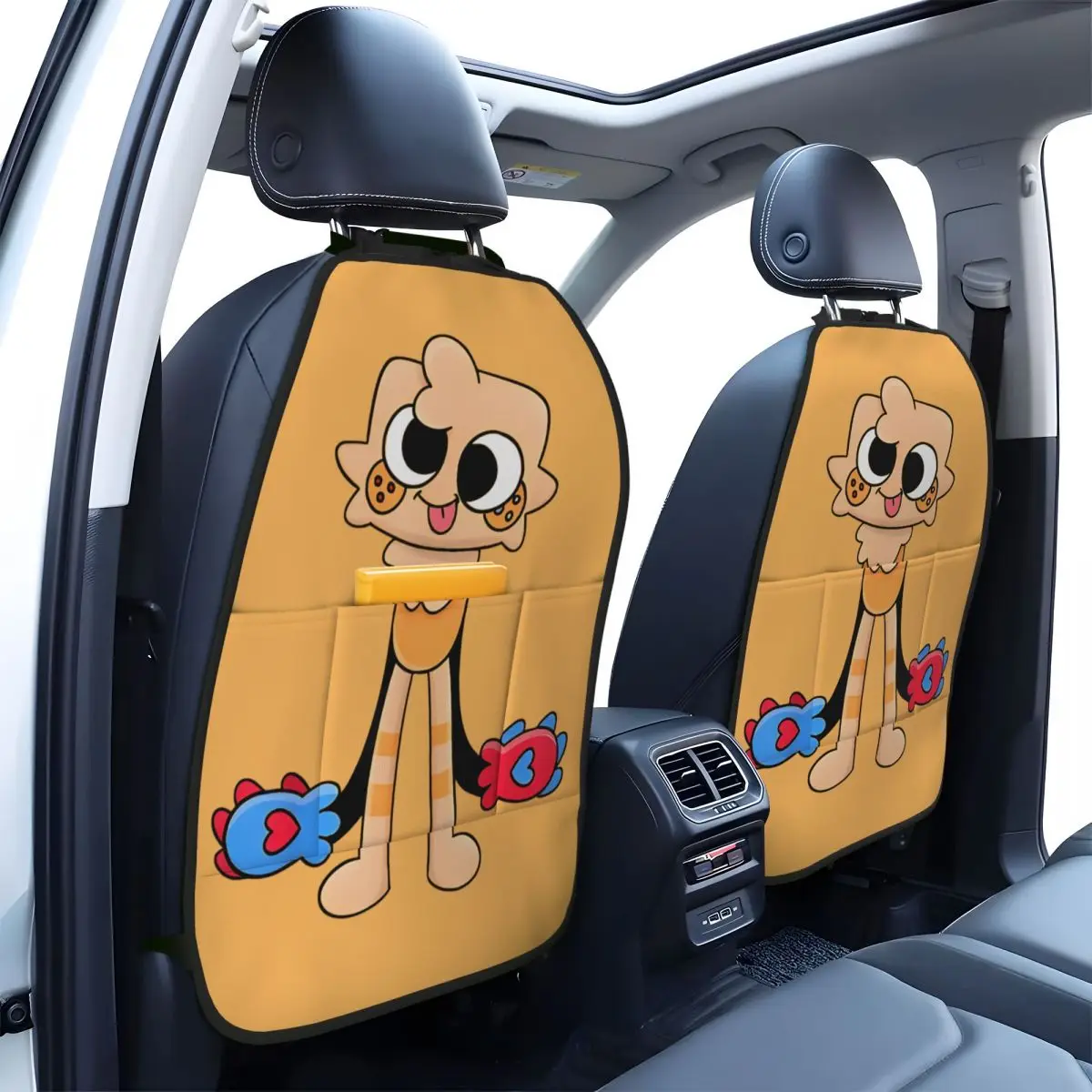 

Dandys World Goob 2 шт., защитный чехол для спинки автомобильного сиденья, противоударный коврик с сумкой для хранения, водонепроницаемая автоматическая накладка на заднее сиденье для детей