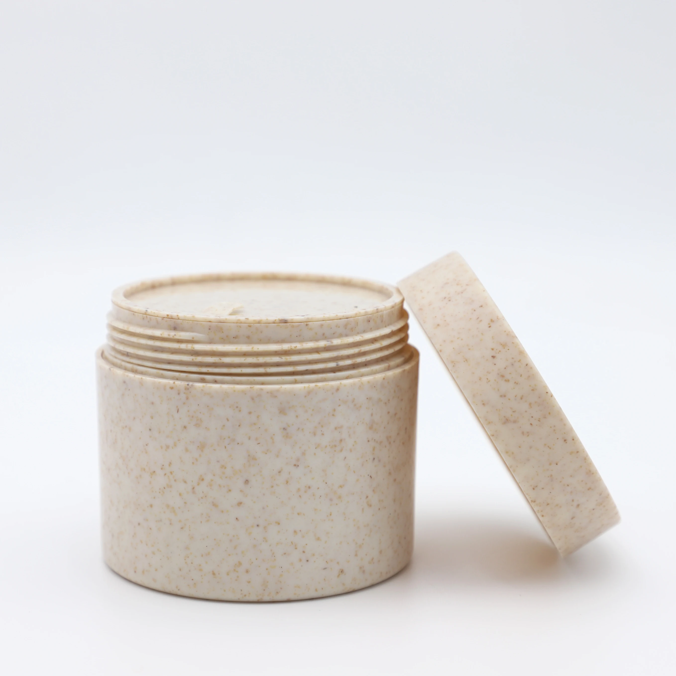 20pack Eco-friendly Cosmetic Biodegradable Container 10g 50g 100g 200g Wheat Straw Plastic Cream Jar 30g 250g 150g