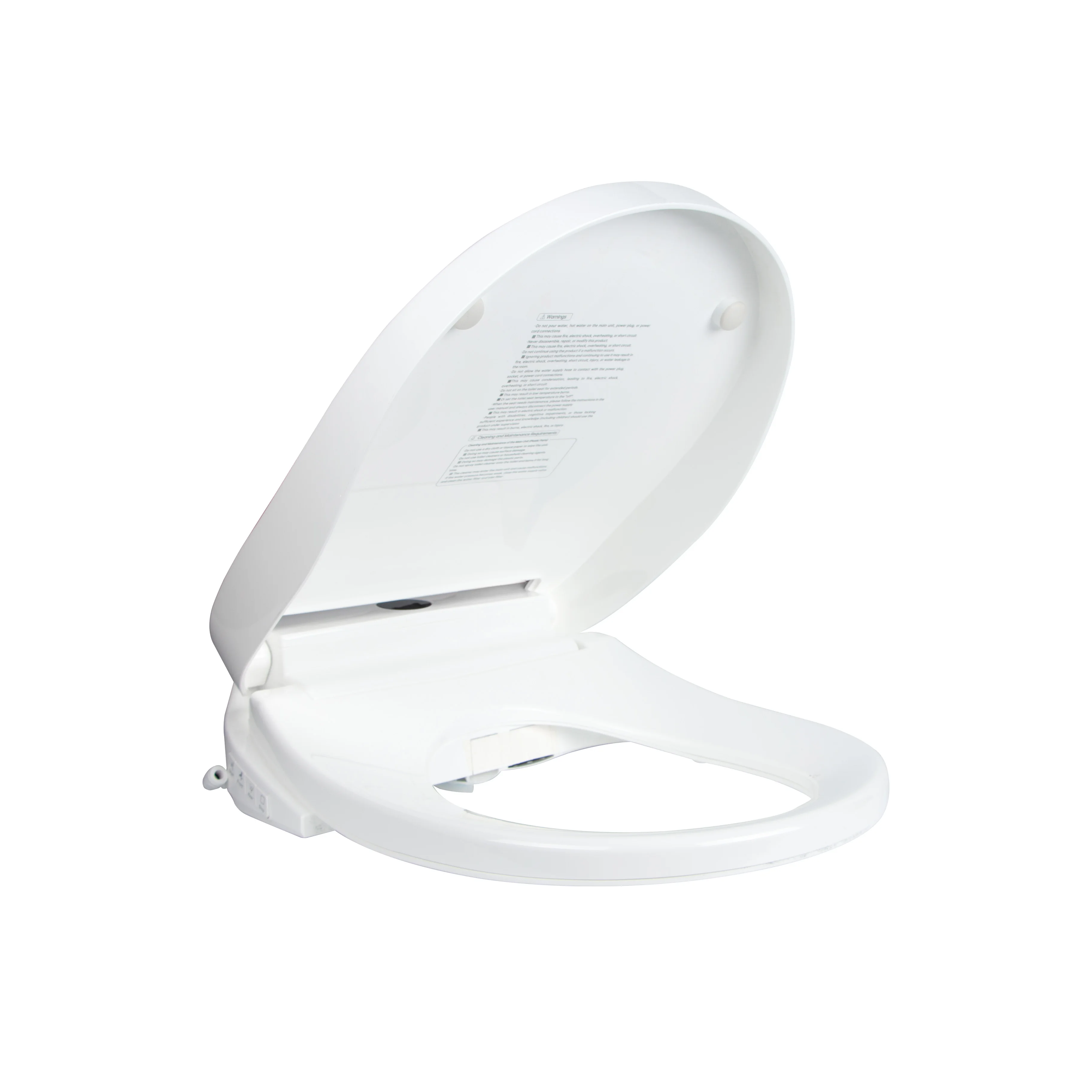 2025 New Design Intelligent Smart V Shape Bidet Toilet Seat Electronic Heated Automatic Cover Opening Durable Plastic Material