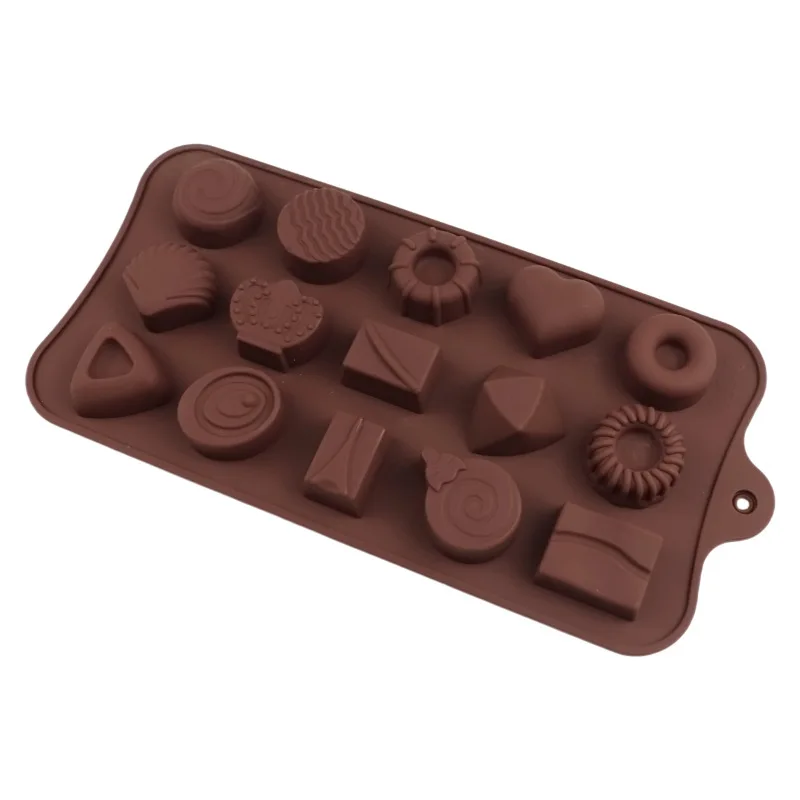 Verschiedene Formen Schokolade Silikonform Süßigkeiten Butterform Krone Herz Donut Muschel Runde Wachs schmilzt Cupcake Topper Küchenwerkzeuge – Detail 3