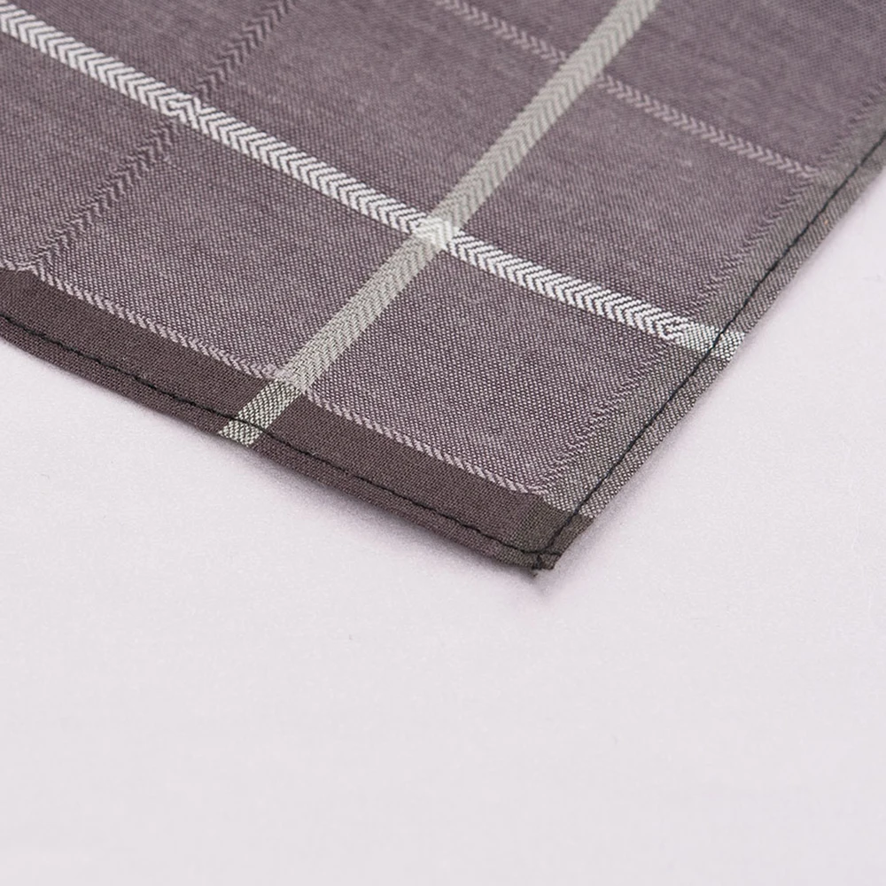 Men's Check Pocket Handkerchief, 3-Piece Pocket Handkerchief Thin feel 16.9in/43cm