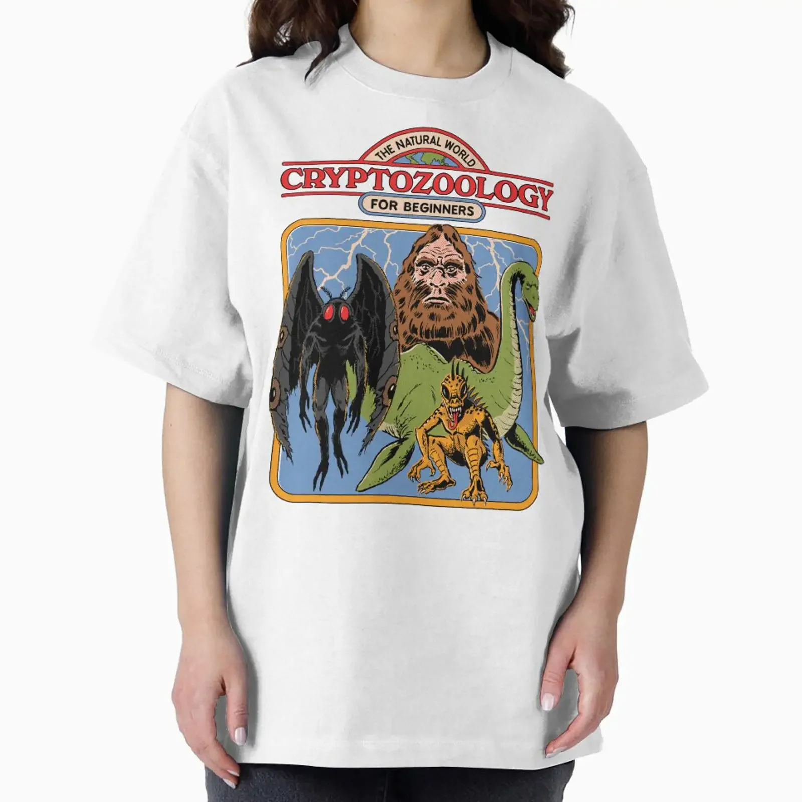 Cryptozoology For Beginners designed and sold by Steven Rhodes vintage Washed Casual Versatile Comfortable Unisex Breathable
