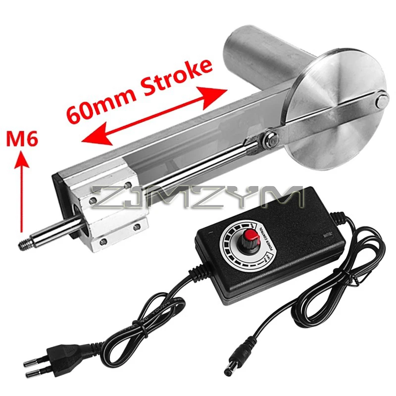 Reciprocating Shaft Metal Telescopic Linear Actuator 60mm Stroke Metal Body Mini Telescopic Actuator Motor