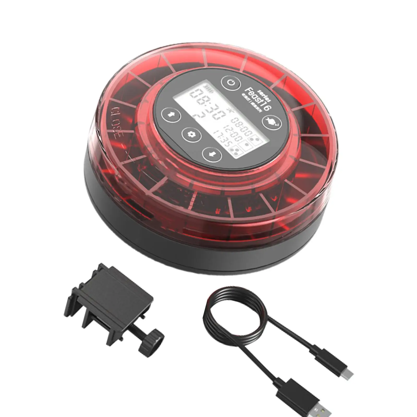 

Интеллектуальная автоматическая кормушка для рыб: цифровая станция для кормления бетт, креветок и черепах в аквариуме во время отпуска