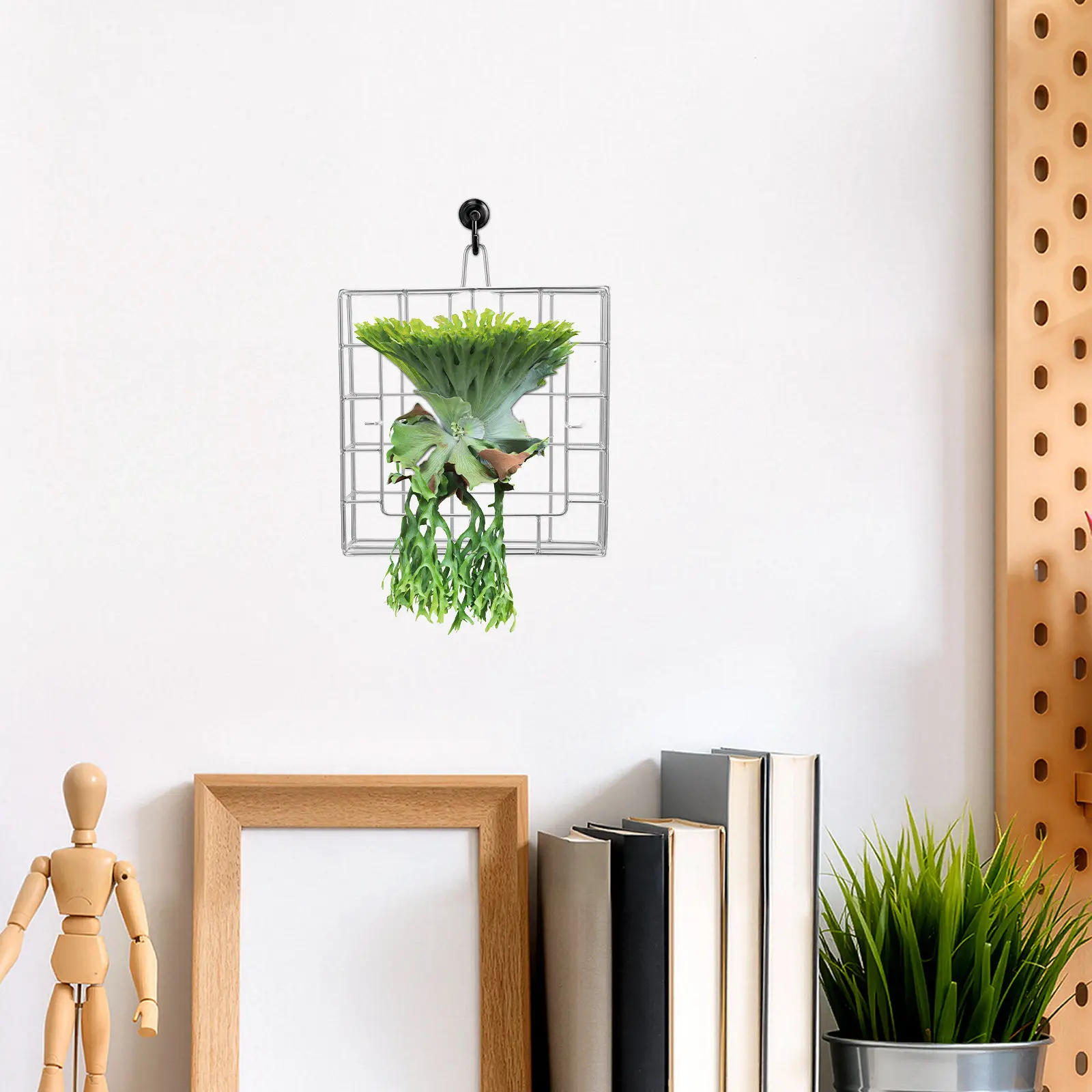 

Металлическая настенная подставка для цветов из нержавеющей стали 304, корзина-кашпо для папоротников, орхидей, аэроплантов, для балкона, окна, угла