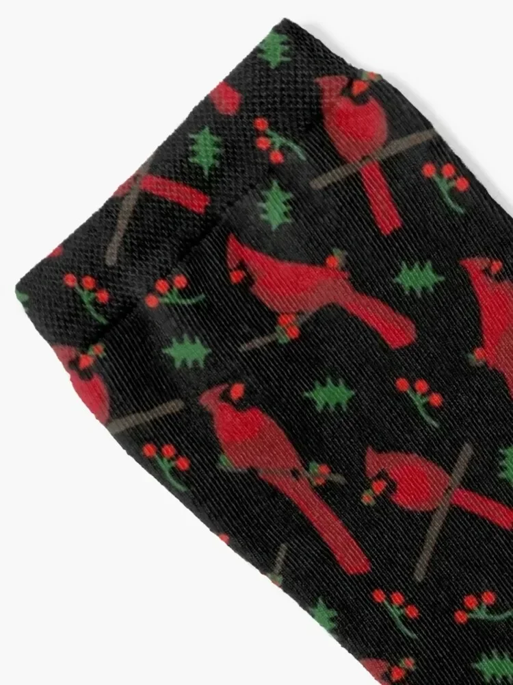 Cardinal Bird Socks luxe Stockings man Men's Socks For Women Men's