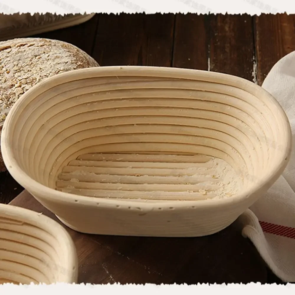 Bread Proofing Proving Wicker Rattan Basket Bread Fermentation Liner Baskets Dough Rising Long Banneton Brotform Baking Supplies