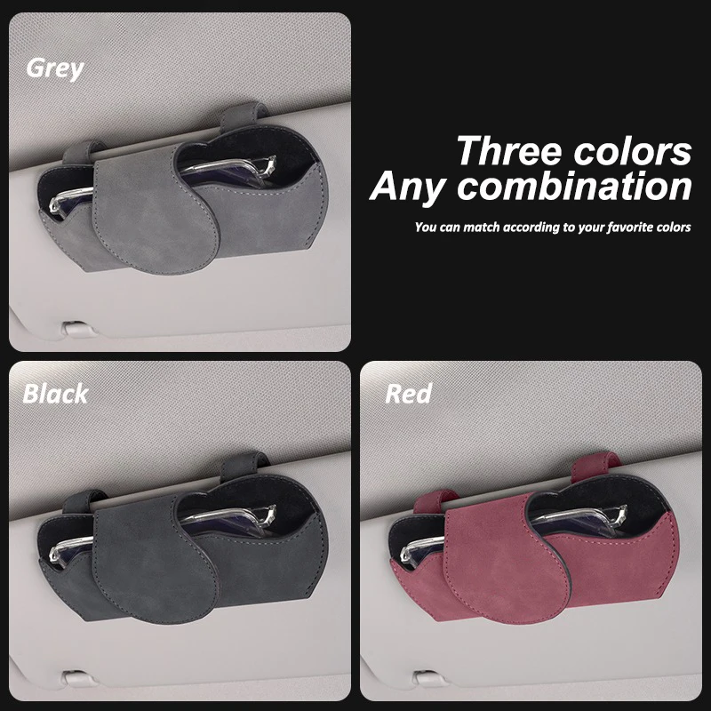 Car Glasses Case Auto Sun Visor Glasses Holder Sunglasses Clip Accessories Storage For Tesla Model 3 S X Y Roadster 2021 SpaceX