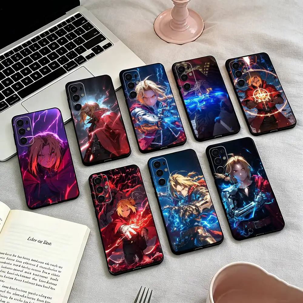 Fullmetal-l Alchemist-t Edward Phone Case For Samsung S25,S24,S21,S22,S23,S30,Ultra,S20,Plus,Fe,Lite,Note,10,Black Cover
