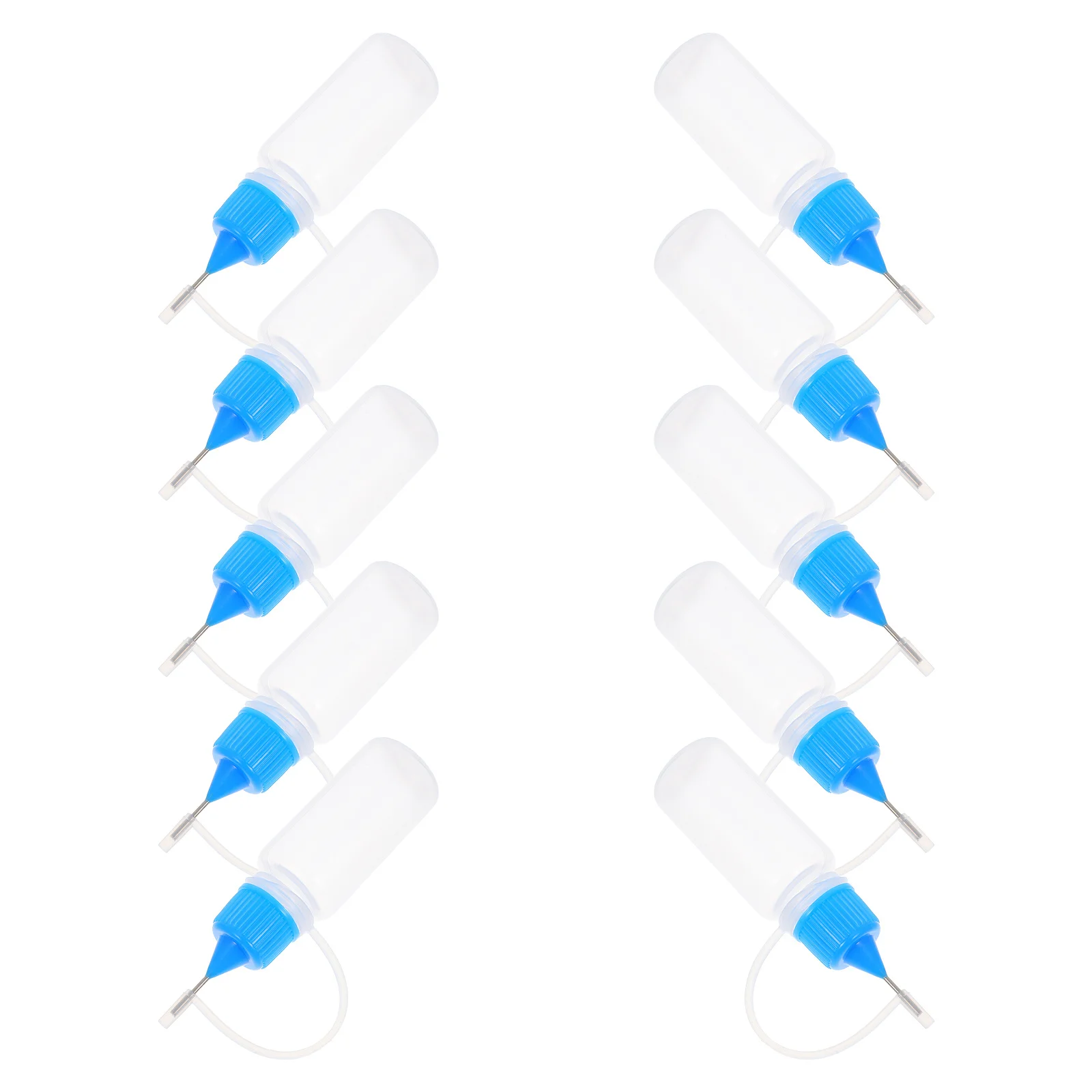 

10pcs Oil Bottle Hair Color Applicator Empty Glue Squeeze Dispenser Fine Tip Precision Needle Plastic Soft Reusable Paint Dye