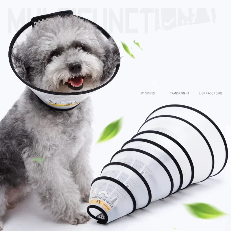 Cute Plastic Cone Pet Products Anti Bite and Scratching Elizabeth Collar for Cats Elizabeth Circle Dog Protection Beauty Healing