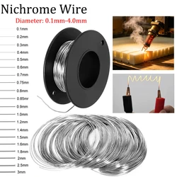 5m 10m Nichrome Wire Diameter 0.1mm-4.0mm Foam Cutting Resistance Wire Alloy Electric Heating Coils
