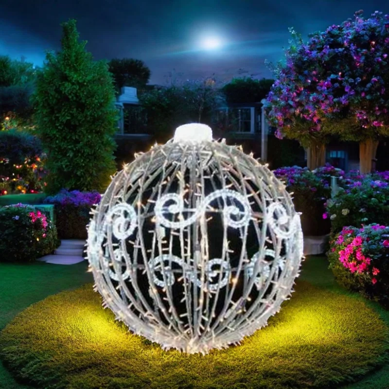 custom.3D LED Lighted Balls Outdoor Decoration for Landscape Home Wedding Holiday Decoration with IP65 Rating