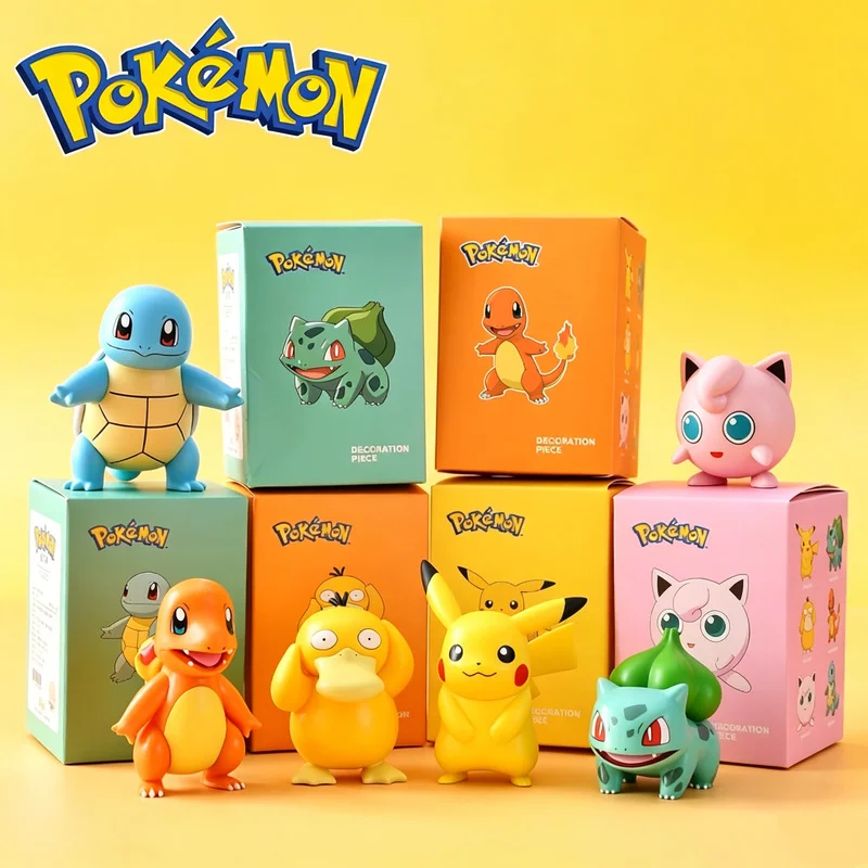 

Licensed Pokemon Blind Box Mini Figures Pikachu Bulbasaur Cute Car Ornament Anime Collectible Decor For Hobby Collectors
