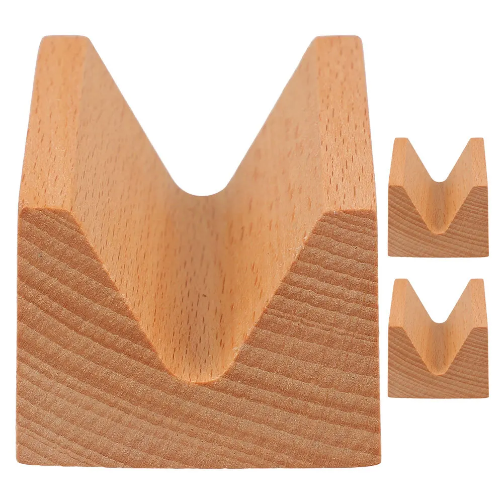 

3pcs Wooden Taco Holder Sushi Roll Rack Reusable Serving Tray For Restaurant Japanese Style Food Display Stand Taco