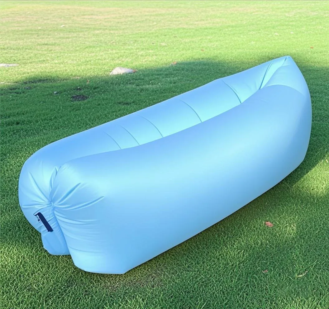 Lazy Inflatable Sofa Bed Outdoor Portable Beach Air Sofa Folding Camping