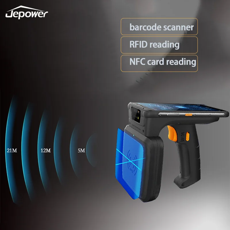Android PDA Barcode-Scanner 1D 2D Optional Hochfrequenz-RFID 5-20m R2000 Handgerät mit 4G Direkt ab Werk