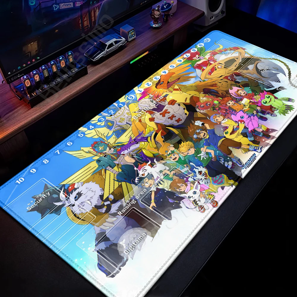 

Anime Deskpad Digimon Adventure Gaming Large Mousepad Computer Laptop XXL Gamer Non-slip Mouse Pad XXL Keyboard Desk Mat Playpad