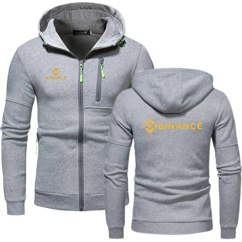 Sudaderas con capucha de Binance Crypto, tops deportivos informales para uso diario, ropa de oficina moderna para hombres y mujeres, sudaderas de alta calidad, abrigos cálidos con cremallera y forro polar.