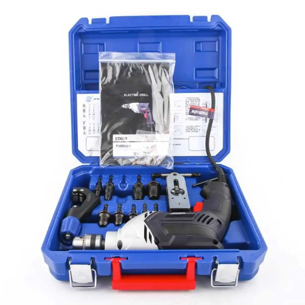 0-22mm Electric Expander Pipe Expander Electric Drill 750W Air Conditioning Copper Pipe Expansion Tool  with molds WK-E900