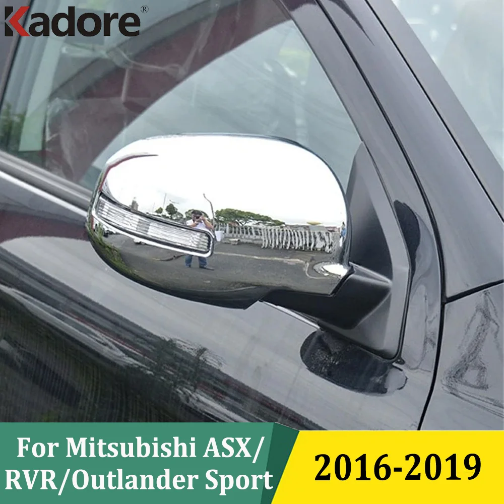 

For Mitsubishi ASX Outlander Sport 2016 2017 2018 2019 Chrome Side Door Rearview Rear View Mirror Cover Trim Car Accessories