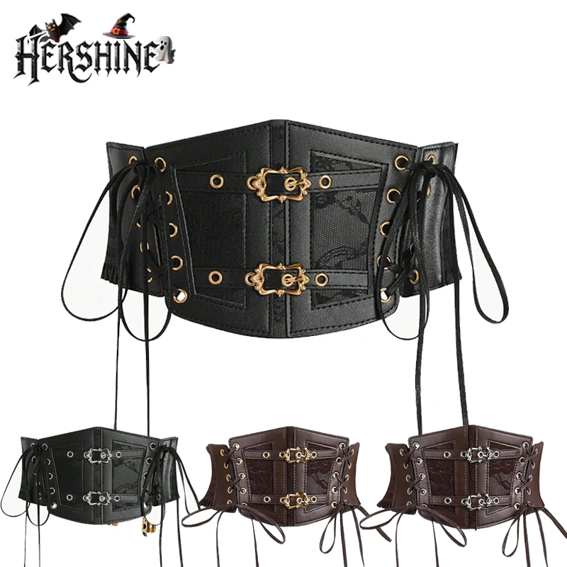 HERSHINE 1-piece women's stylish and sexy elastic wide waist belt, Y2K Gothic, Harajuku, Punk, Rock, Hip Hop style，spring，summer