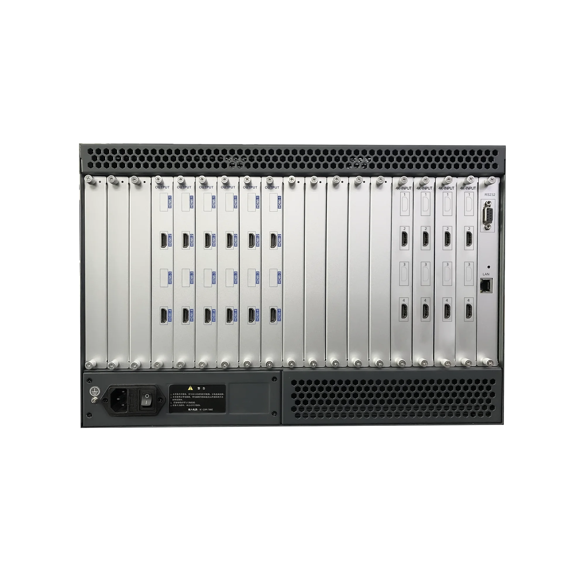 8x12 Modular Full 1080P Video Wall Processor with Multi-Screen Support for Indoor Conference Rooms OEM Available 1 Year Warranty