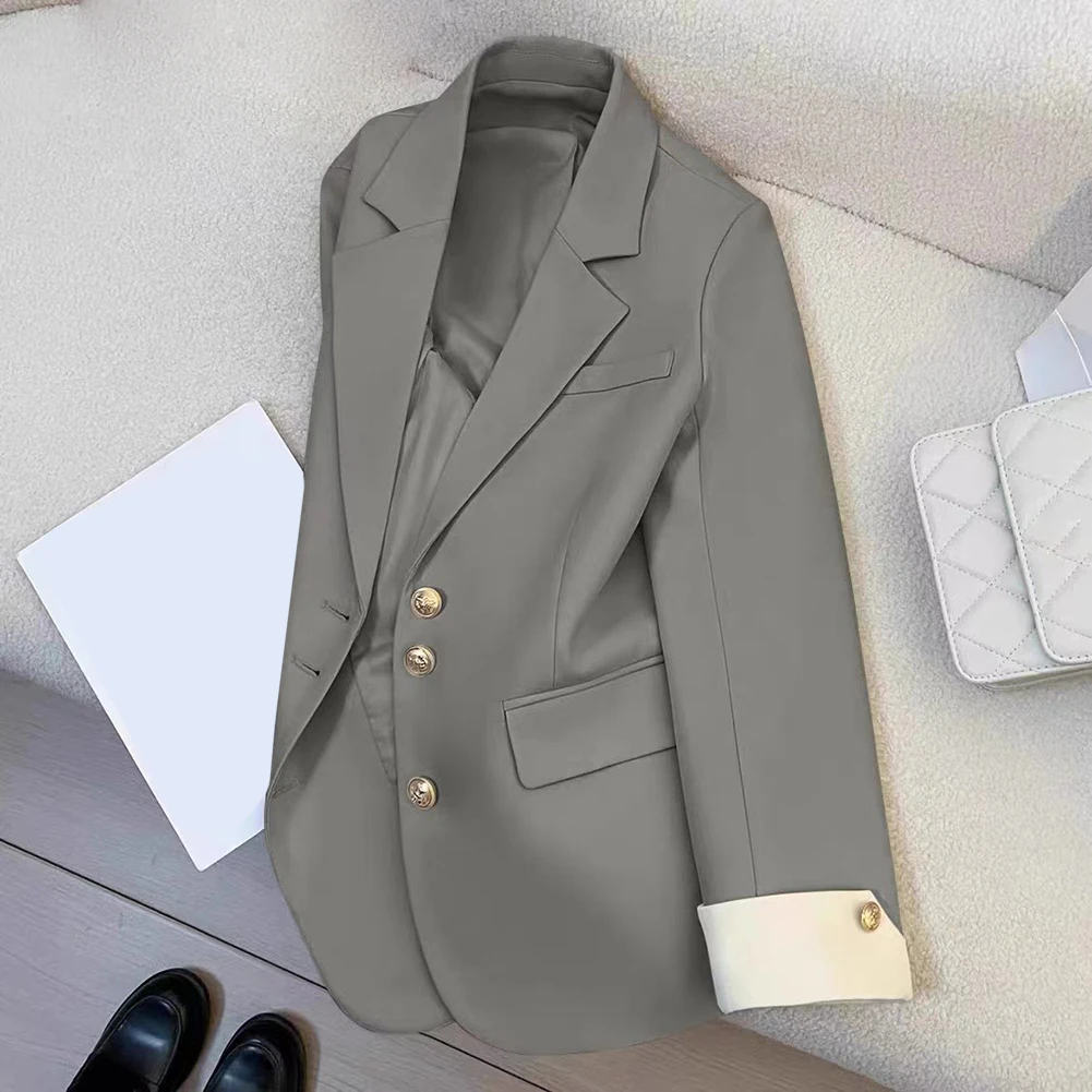 เสื้อแจ็คเก็ตแฟชั่นลำลอง ปกเสื้อแบบปกเชิ้ต แขนยาว เสื้อแจ็คเก็ตแฟชั่นลำลอง สไตล์คลับและวันหยุด ความยืดหยุ่นปานกลาง