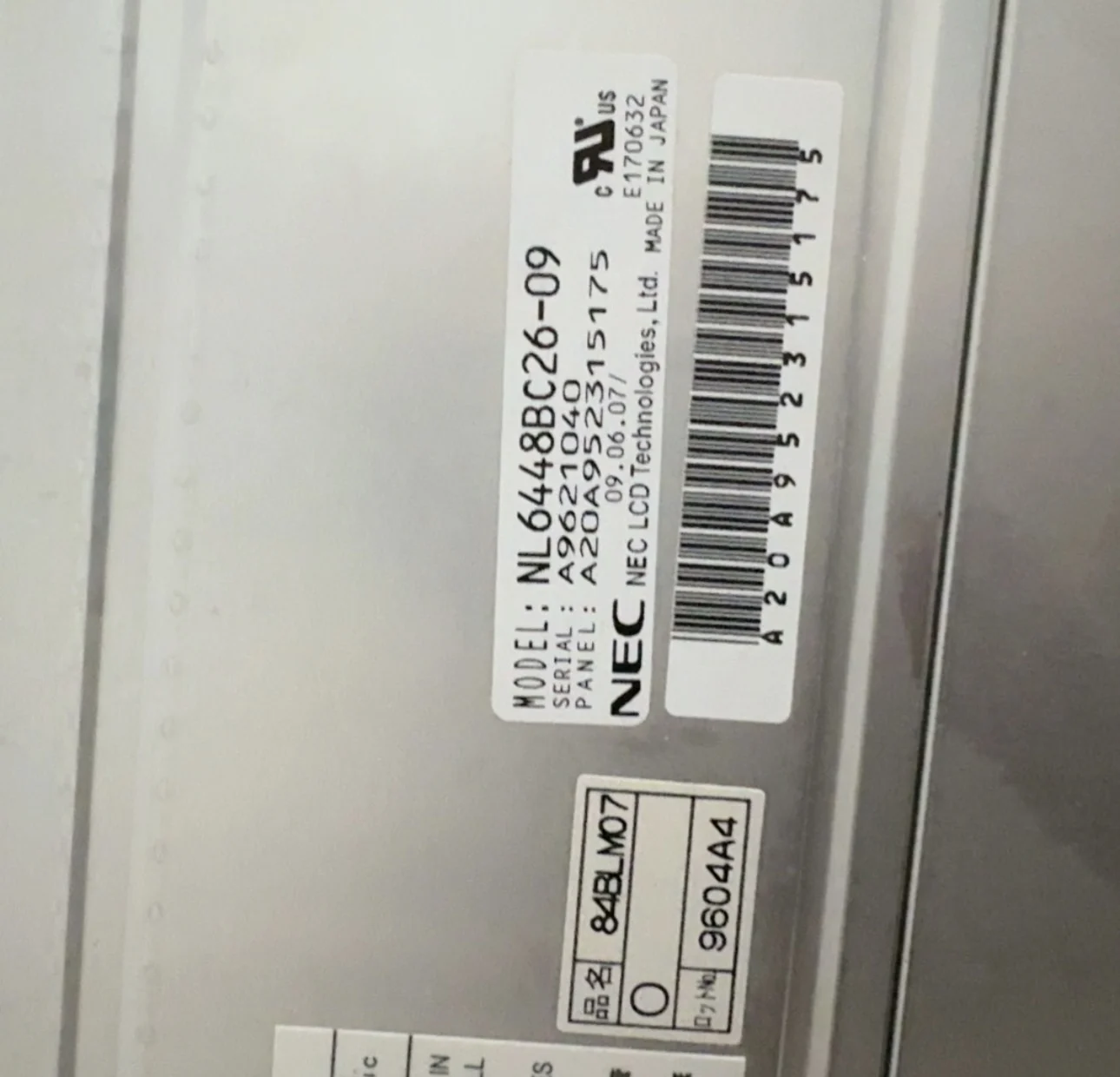 Layar LCD NL6448BC26-09 8,4 inci asli baru