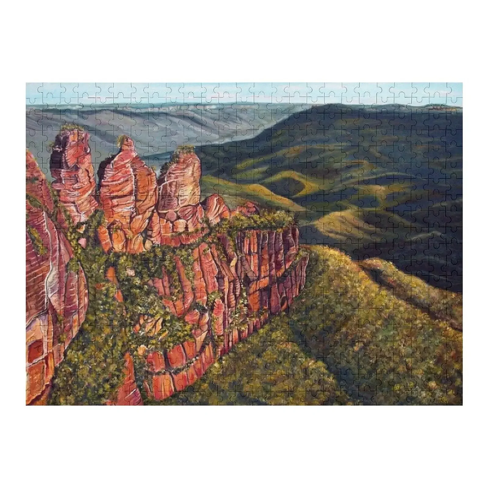

Blue Mountains, Australia Jigsaw Puzzle Woodens For Adults Custom Name Child Toy Puzzle