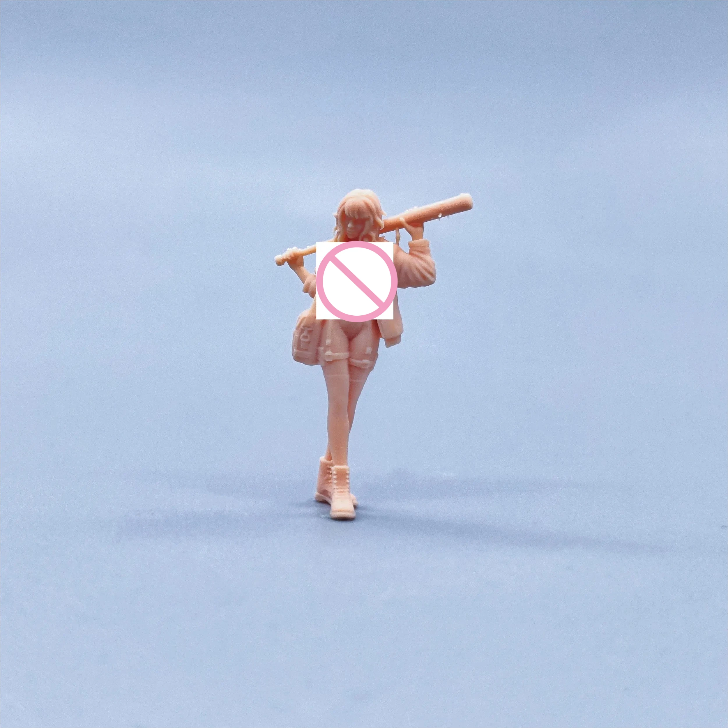1/64 1/43 Figurines Scale Model Resin The Girl with A Bag and A Stick Uncolored Miniatures Diorama Hand-painted W432
