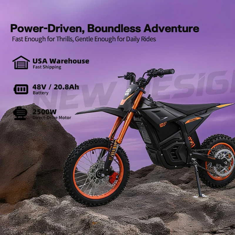 VALTINSU EM-5 Verified Suppliers 48V 2500 W Full Size Off-Road Electric Motorcycle All Terrain Motorbikes