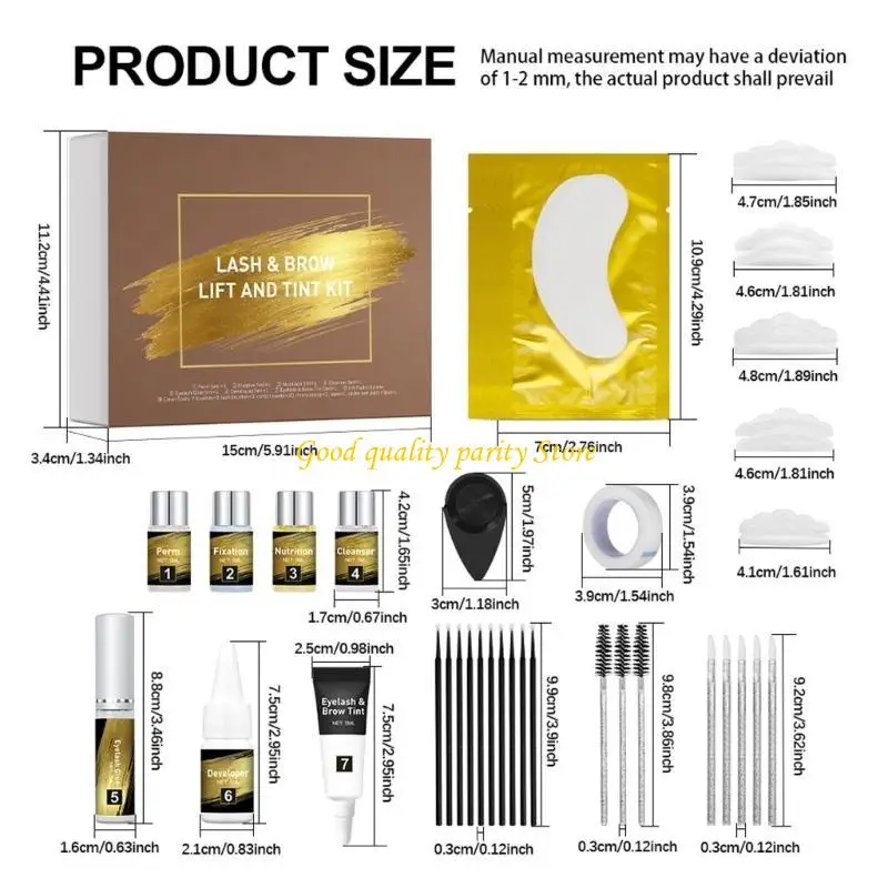 M4ya Sfondamento professionale e ciglia per densità migliorata e fronte e le ciglia con look naturali lunga durata