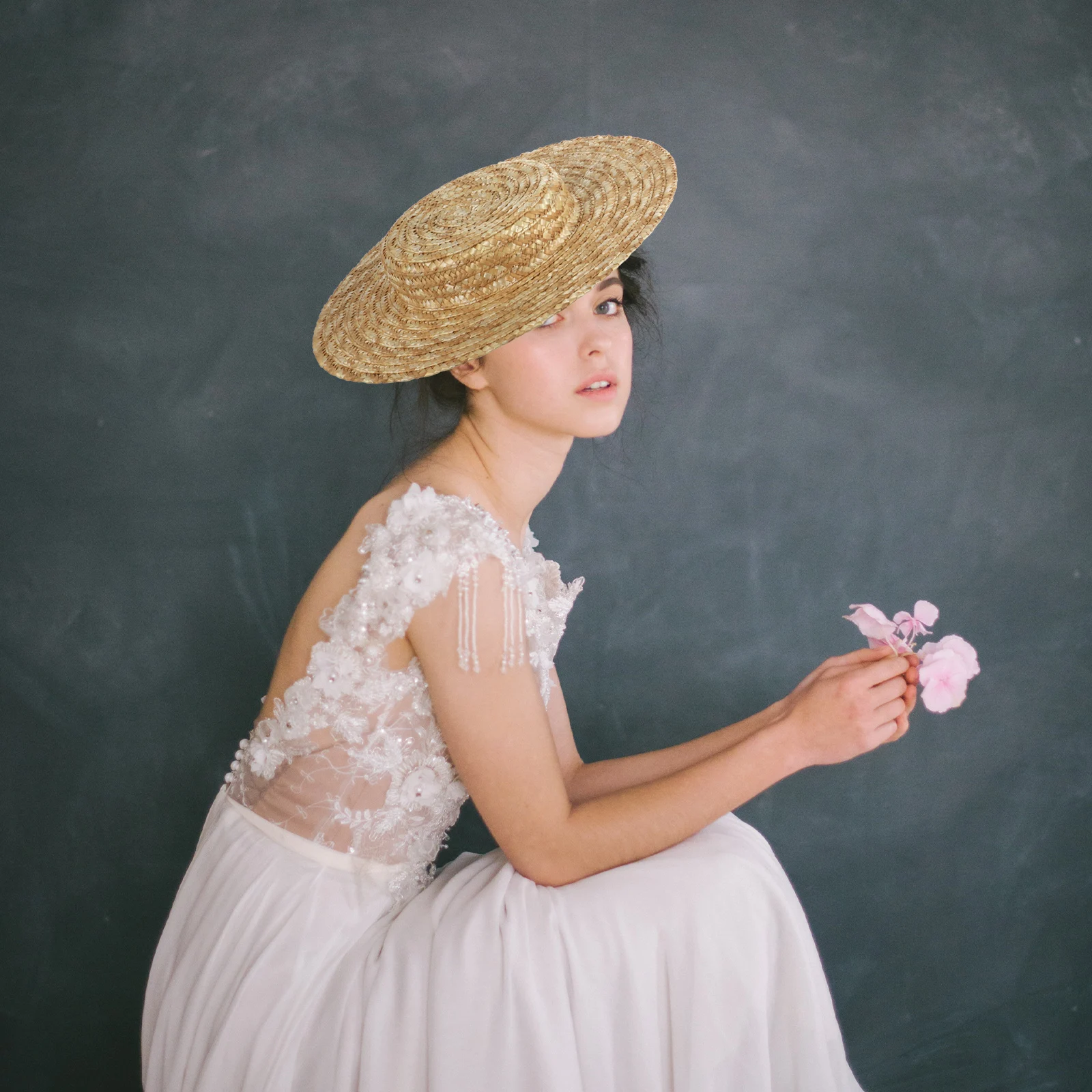 

Wide Brim Foldable Straw Sun Hat for Women Summer Beach Cap Fashion Unique Design Premium Material Photos Prop