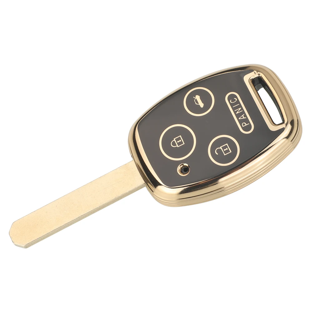 Jingyuqin 2/3/4 BTN Soft TPU Car Key Case For Honda Fit CIVIC JAZZ Pilot Accord CR-V Freed Freed Pilot StepWGN Insight