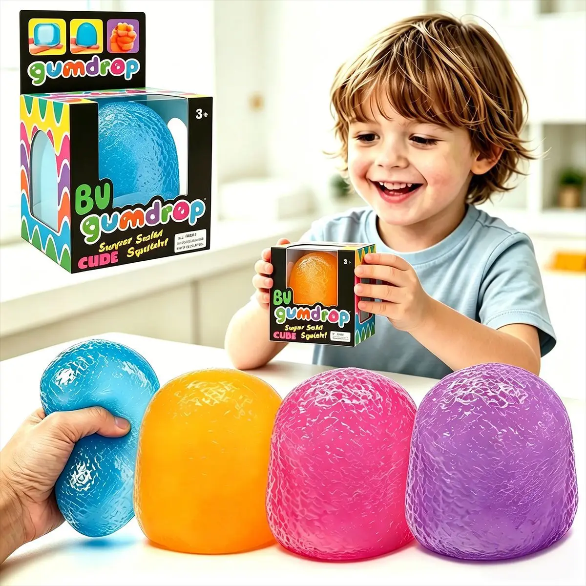 Squishy Maltose Colorful candy Stress Balls Stress Balls for Adults Anxiety Relief Funny Stress Calming Toys
