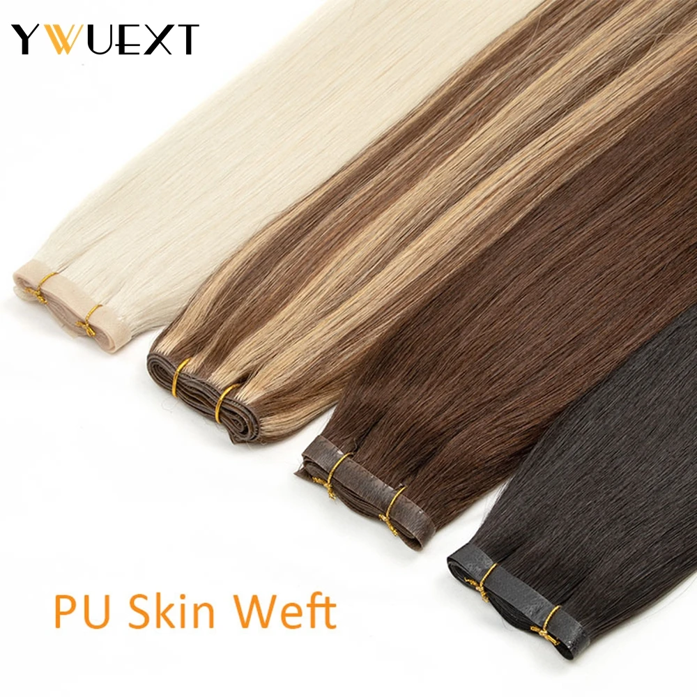 YWUEXT Straight Long Tape Weft Hair Extensions 12