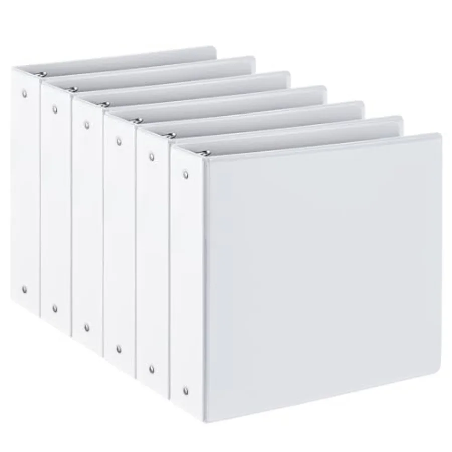

2-inch 3 Ring Binder with 2 Interior Pockets Heavy Duty 2'' Binders Holds US Letter Size 8.5'' x 11'' Paper - Versatile Binders
