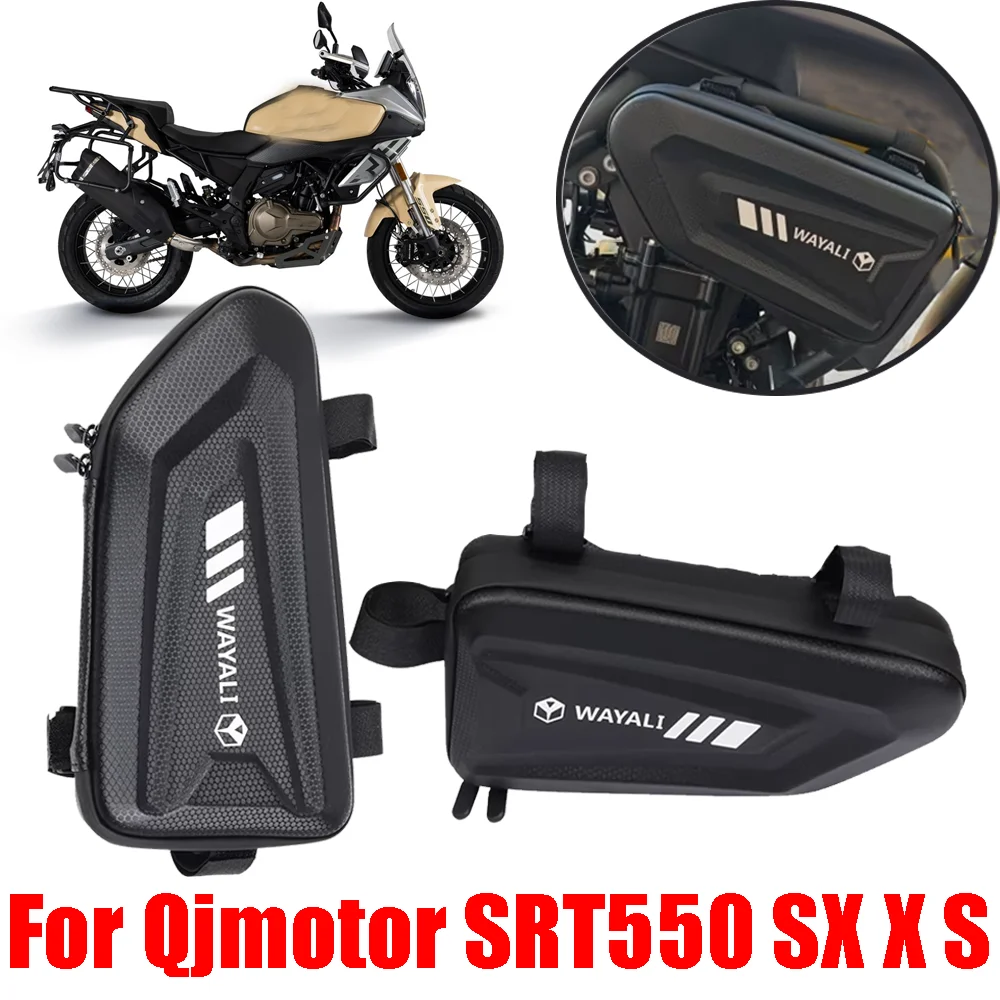 For Qjmotor QJ SRT 550 SX X S SRT550 SRT550X SRT550S SRT550SX Accessories Side Tool Bags Frame Bumper Rod Waterproof Storage Bag