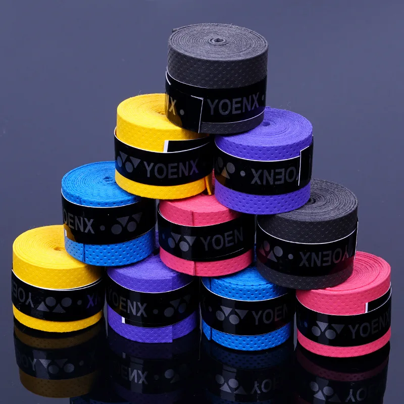 60Pcs Tennis Sweat Tape Bicycle Handlebar Anti-Slip Badminton Racket Grips Elasticity Sweatband Fishing Rods Dumbbel Protect